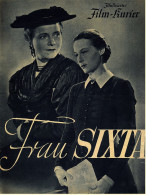 "Illustrierter Film-Kurier"  "Frau Sixta" Mit Franziska Kinz , Gustav Fröhlich  -  Filmprogramm Nr. 2851 Von 1938 - Magazines