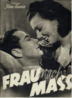 "Illustrierter Film-Kurier"  "Frau Nach Mass" Mit Leny Marenbach , Hans Söhnker  -  Filmprogramm Nr. 3076 Von 1939 - Revistas