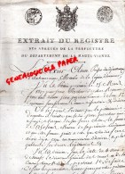 87 - RILHAC RANCON - EXTRAIT DU REGISTRE PREFECTURE HAUTE VIENNE- TEXIER OLIVIER PREFET- JEAN PORCHER-1807 - Manoscritti