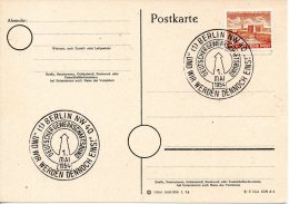 BERLIN. Carte Ayant Circulé En 1954. "Und Wir Werden Dennoch Eins". - Maschinenstempel (EMA)