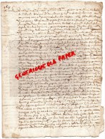 87 - LA BROUSSE BUJALEUF- ACTE NOTARIE GABRIEL DE LANAUD ST  SAINT LEONARD DE NOBLAT-1617 - Manoscritti