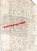 87 - ST SAINT LEONARD DE NOBLAT- LA CHASSAGNE- PIERRE BODEAU LA CHASSAIGNE MARIAGE - 1655 - Manoscritti