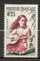 POLYNESIE  Joueuse De Guitare 1958-60 N°2 - Unused Stamps