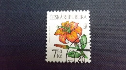 Tschechische Republik, Tschechien 422 Oo/used, Lilie - Usados