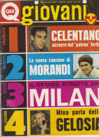 RA#44#26  QUI GIOVANI N.40/1970 POSTER CALCIO MILAN/ADRIANO CELENTANO/RICCHI E POVERI - Musica