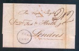 1850.- CÁDIZ A LONDRES - ...-1850 Prephilately