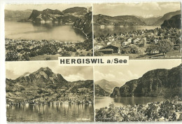 Suisse CP Sm Photo Hergiswil A See Pilatus 2 Cartes - Hergiswil
