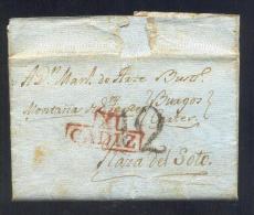 1826.- CÁDIZ A LONDRES - ...-1850 Prephilately