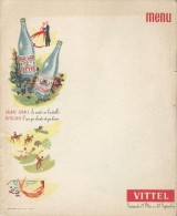 Menu Grand Format  /vierge/ Vittel/grande Source/Vittelloise/ Dauphine /paris / Vers 1935   MENU106 - Menükarten