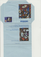 GB - Regno Unito - GREAT BRITAIN - 1971 - Postal Stationery Aerogramme Postage Paid - Early English Stained Glass - New - Interi Postali