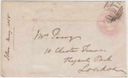 GB - Regno Unito - GREAT BRITAIN - 1855 - Cover - One Penny - Viaggiata Per London - Luftpost & Aerogramme