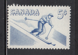 Canada MNH Scott #368 5c Downhill Skiing - Recreational Sports - Ongebruikt