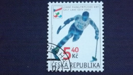 Tschechische Republik, Tschechien 314 Oo/used, Paralympische Winterspiele, Salt Lake City, Abfahrtslauf - Oblitérés