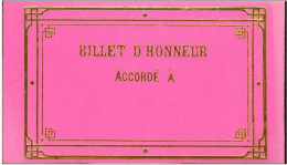 Billet D´honneur Vierge - Témoignage De Satisfaction - Bon Point D´école - Diplomi E Pagelle