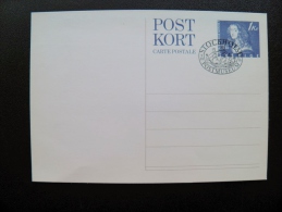 Postal Stationery Card From Sweden 1976 Special Cancel Ship Postmuseum Stokholm - Ganzsachen