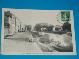 79) Coulon - N° 15 - Le Quai Et Le Pont ( Laveusses )   - Année  - EDIT- Ménard - Coulonges-sur-l'Autize