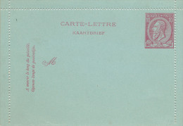 869/22 - Carte-Lettre Type TP 46 Neuve - Piquage Décalé à Ras De L' Effigie - Postbladen