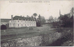 (61) Environs De Putanges LA LANDE-de-LOUGÉ Le Château 1923. Noir Et Blanc, Dos Divisé. - Putanges