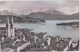 SUISSE,SWITZERLAND,SVIZZE RA,HELVETIA,SWISS,SCHWEIZ ,LUCERNE,LUZERN,1945,vue Aerienne,alpen - Lucerne