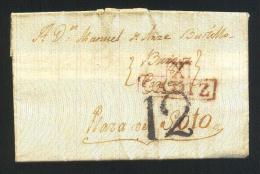 1829.- JEREZ DE LA F (CÁDIZ) A BURGOS - ...-1850 Prephilately