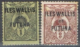 Sellos WALLIS E FUTUNA /sobrecarga Sellos Nueva Caledonia), Yvert Num 1-2 * - Unused Stamps
