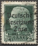 ITALIA - WW II - GERMAN Oc. - ZARA - V.EMANUELE - Used - 1943 - Deutsche Bes.: Zara