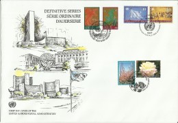 UNITED NATIONS ONU UN 1997 NEW YORK VIENNA WIEN GENEVE GENEVA DEFINITIVE SET COMBO FDC  POSTAL ADMISTRATION - Emissioni Congiunte New York/Ginevra/Vienna