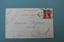 CARTE LETTRE ENVOYEE LE 5 AOUT 1914 - Cartoline-lettere