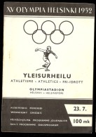 PROGRAMME JEUX OLYMPIA HELSINKI 1952 ATHLETISME 23 JUILLET - Other & Unclassified