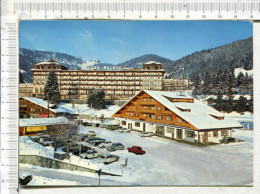 VILLARS  SUR  OLLON   -   La  Gare Et Le  VILLARS  PALACE - Véhicules Anciens - Ollon