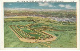 1932 Olympics Village, Los Angeles CA, C1930s Vintage Postcard - Giochi Olimpici