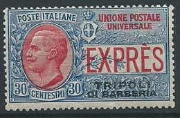 1909 TRIPOLI DI BARBERA ESPRESSO 30 CENT MNH ** - ED956 - European And Asian Offices