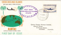 Cocos ( Keeling ) Islands, Australian First Issue Stamps To Sidney. 1963 - Mint Stamps