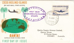 Cocos ( Keeling ) Islands, Australian First Issue Stamps To Sidney. 1963 - Ungebraucht