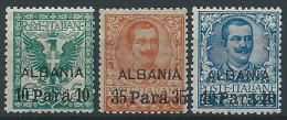 1902 LEVANTE ALBANIA 3 VALORI MNH ** - ED962 - Albania