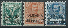 1902 LEVANTE ALBANIA 3 VALORI MNH ** - ED962-2 - Albanie