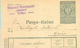 Kingdom YU. Fiscal  Imprinted Revenue Tax Stemps On Factura Document  . 1934. - Briefe U. Dokumente