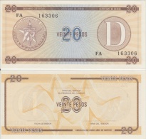 1985-BK-11​2 CUBA EXCHANGE CURRENCY 1985 20$ . D. UNC - Cuba