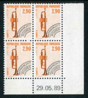 Bloc De 4 Timbres** De 1989  "2,90 - Instruments De Musique (1)"  Avec Date  29.05.89 - Vorausentwertungen