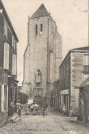 CELLE SUR BELLE - 79 - Une Vue Très Animée Devant L'Eglise - VAN - - Celles-sur-Belle