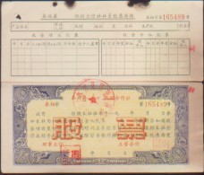 CHINA CHINE 1950s JIANGSU  TAIXING COUNTY COOPERATIVE  STOCK - Briefe U. Dokumente