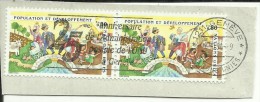 UNITED NATIONS GENEVE GINEVRA SVIZZERA ONU - UN - UNO 1994 POPULATION-DEVELOPPEMENT 0,80 F. PAIR USATO USED OBLITERE´ - Used Stamps