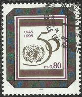 UNITED NATIONS GENEVE GINEVRA SVIZZERA ONU - UN - UNO 1995 ANNIVERSAIRE 50TH ANNIVERSARY USATO USED OBLITERE´ - Oblitérés