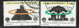 UNITED NATIONS GENEVE GINEVRA SVIZZERA ONU - UN - UNO 1993 HEALTH SANTE HEALTHY ENVIRONMENT SALUTE USATO USED OBLITERE´ - Used Stamps