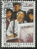 UNITED NATIONS GENEVE GINEVRA SVIZZERA ONU - UN - UNO 1993 AGED MAN Aging With Dignity USATO USED OBLITERE´ - Used Stamps