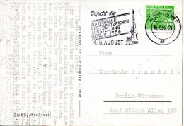 BERLIN SW11.  Carte Postale Ayant Circulé En 1954. Exposition Philatélique. - Franking Machines (EMA)