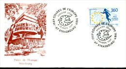 FDC 4/02/89 :  Conseil De L'Europe 1989 - EU-Organe