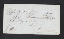 Hungary  Letter 1850 Körmend To Szombathely - ...-1867 Préphilatélie