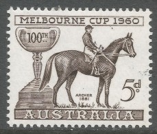 Australia. 1960 100th Melbourne Cup Race Commemoration. 5d MNH. SG 336 - Mint Stamps