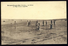 Cpa Du 50 Bricqueville Sur Mer - Les Salines La Plage Vue Sur Lingreville  ...  Bréhal Coutances  AO26 - Brehal